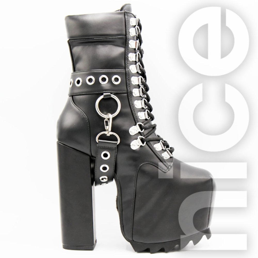 CHARLA TEDRICK LOCKUP PLATFORM BOOTS